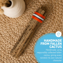 Load image into Gallery viewer, Small Chilean Cactus Rainstick | Rainmaker - 15 cm Handmade Percussion Instrument with a Gentle Rain Sound
