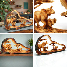 Load image into Gallery viewer, Elegant Freestanding Elephant Family Decorative Display Ornament
