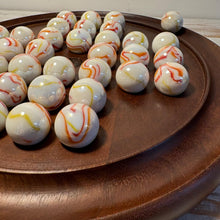 Load image into Gallery viewer, 30cm Dark Wood  Board Solitaire with Gelato 25mm Marbles
