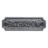 Cast Iron Bathroom Door Sign Plaque – Vintage Style WC Toilet Door Sign Wall Decor