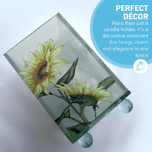 Load image into Gallery viewer, Elegant Sunflower Glass Votive Candle Holder – Perfect for Home Decor &amp; Gifts
