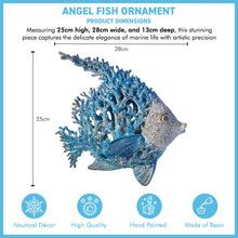 Load image into Gallery viewer, Angel Fish Ornament in the style of Marine Coral, Marine Inspired Gift
