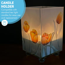 Load image into Gallery viewer, Elegant Yellow Tulip Glass Votive Candle Holder – Perfect for Home Decor &amp; Gifts
