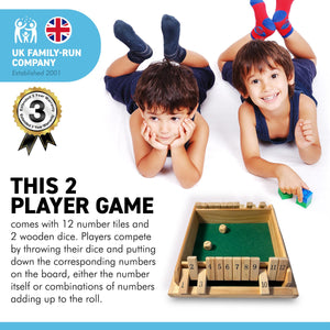 SHUT THE BOX GAME | Number Games | Wooden Games | Table Top Games | Games for 2 Players | Traditional Games | Educational Games | Learning through Play