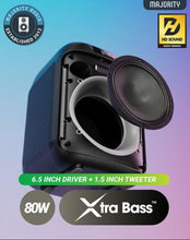 Load image into Gallery viewer, Refurbished Majority Pulse 1 80W Bluetooth Party Speaker with Bass Boost &amp; LED Lights (Microphone Not Included)

