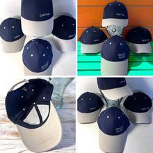 Load image into Gallery viewer, Set of 4 Adjustable Navy-Blue Baseball Caps, Galley Slave, Captain, Crew &amp; First Mate, Nautical Boating Hats for Sailing, Yachting &amp; Team Uniform
