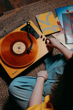Load image into Gallery viewer, The Majority Folio Bluetooth Record Player – Yellow, Refurbished
