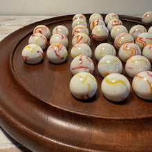 Load image into Gallery viewer, 30cm Dark Wood  Board Solitaire with Gelato 25mm Marbles
