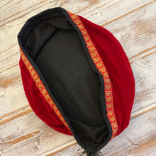 Load image into Gallery viewer, Tibetan Trim smoking / thinking / lounging cap Size Large

