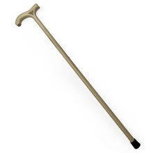 Load image into Gallery viewer, Varnished Natural Wood Classic Derby Walking Stick, solid, lightweight wooden stick with rubber ferrule for stability and comfort
