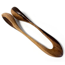 Load image into Gallery viewer, Handcrafted Mango Wood Spoon Castanets – Wooden Percussion Instrument – One-Piece Carved Spoon Clappers for Folk &amp; World Music
