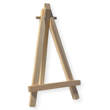 Load image into Gallery viewer, Compact Wooden Display Easel - 15cm High: Perfect for Small Artworks, Photos, and Tabletop Displays - Durable, Stylish, and Portable Design
