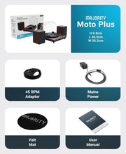 Load image into Gallery viewer, In &amp; Out Bluetooth Record Player | External speakers | Moto Plus Turntable
