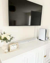 Load image into Gallery viewer, Majority White Snowdon | 𝗕𝗟𝗨𝗘𝗧𝗢𝗢𝗧𝗛 𝗦𝗢𝗨𝗡𝗗 𝗕𝗔𝗥 𝗙𝗢𝗥 𝗧𝗩 | Built-in Subwoofer | 120 Watts 2.1 Channel Sound | RCA, Optical, and AUX Connection | Wall Mountable | 81 CM | Remote Control Included
