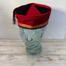 Load image into Gallery viewer, Tibetan Trim smoking / thinking / lounging cap Size Large
