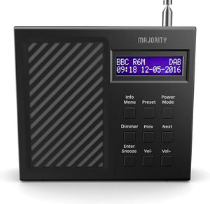 Majority Arbury II DAB/DAB+ Digital + FM Portable Radio, Rechargeable, Battery