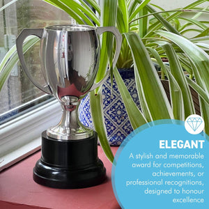 Elegant 20 cm Silver Trophy Cup - Ideal Award for achievements & celebrations