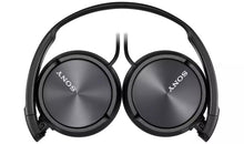 Load image into Gallery viewer, Sony Black ZX310 On-Ear Headphones | Metallic earcups | Padded earpieces | 1.2M Cord | Adjustable headband
