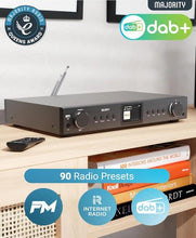 Load image into Gallery viewer, Bluetooth Internet Radio with DAB+ | Digital Tuner | Fitzwilliam 2024 Black
