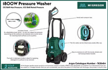 Load image into Gallery viewer, McGregor Pressure Washer - 1800W
