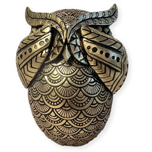 Load image into Gallery viewer, Thorness Gold-Coloured 13 cm Golden Owl Figurine -  Brilliant Gold Hue - Perfect for Home Decor

