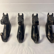 Load image into Gallery viewer, Set of Four Sturdy Wall-Mounted Cast Iron Horse Head Hook Hanger for Hats, Coats, Clothes - Ideal for Kitchen, Bathroom, Bedroom, Office
