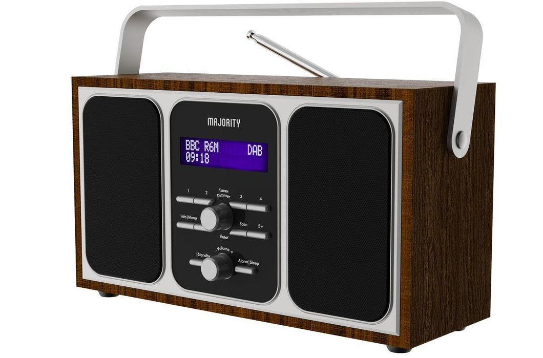 Majority Girton Radio, DAB, DAB+ Digital and FM, Portable, Battery Mains Powered