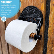 Load image into Gallery viewer, Vintage-Style Toilet Roll Holder - Great Western Railway (GWR) Design, Classic Bathroom Accessory
