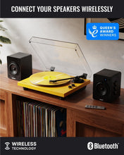 Load image into Gallery viewer, The Majority Stylo Bluetooth Turntable – Yellow, Refurbished
