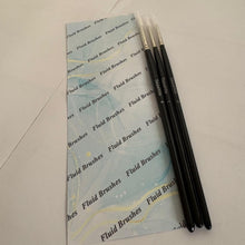 Load image into Gallery viewer, 3 Pack Masking Fluid Brushes | Durable Synthetic Bristles for Precision Watercolour Painting

