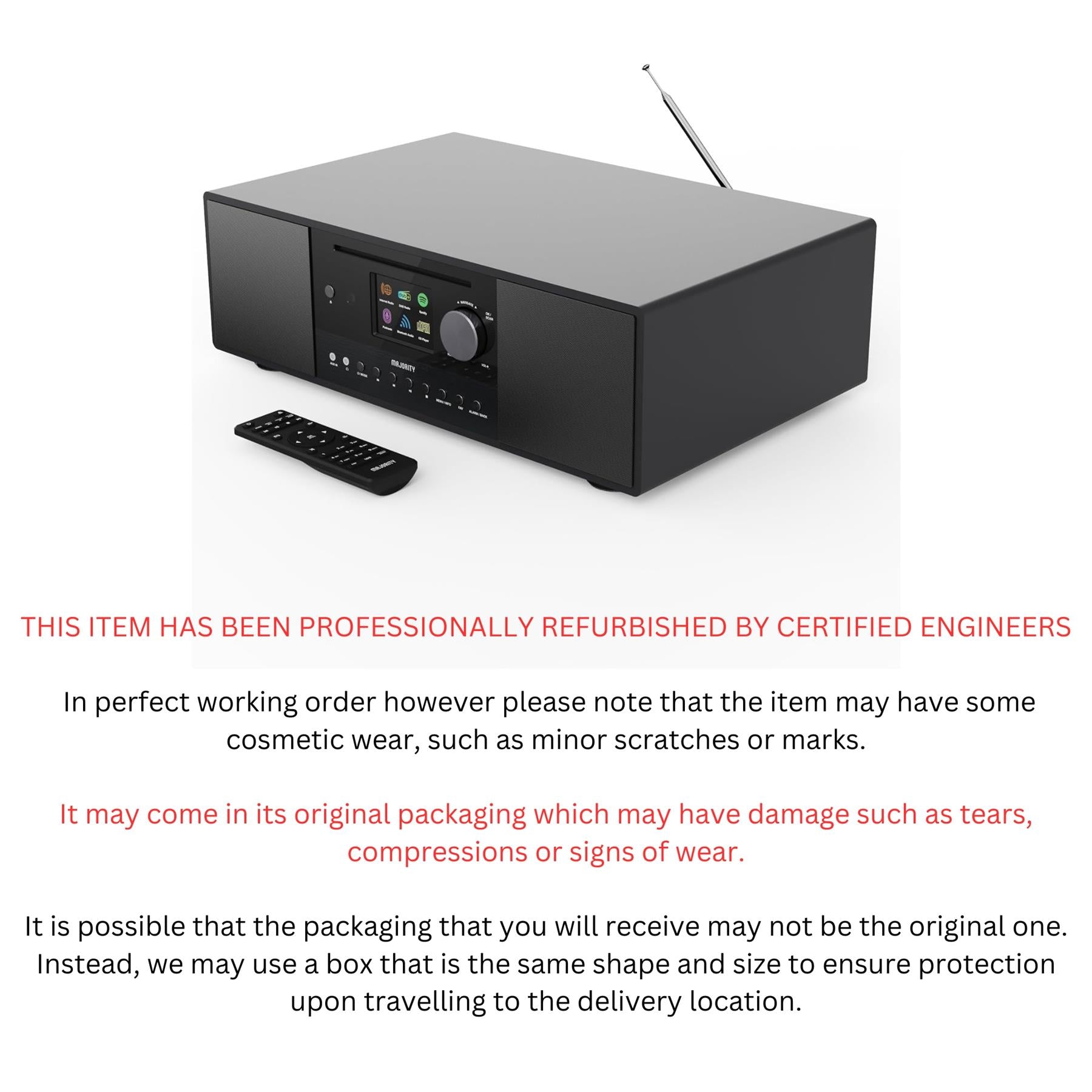 Majority INTERNET RADIO CD PLAYER WITH DAB+ & FM RADIO and a Powerful ...