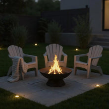 Load image into Gallery viewer, 𝗟𝗔𝗥𝗚𝗘 𝟱𝟲𝗖𝗠 𝗢𝗨𝗧𝗗𝗢𝗢𝗥 𝗙𝗜𝗥𝗘 𝗣𝗜𝗧 𝗕𝗢𝗪𝗟 – Round Steel Patio Firepit, Garden Heater &amp; Log Burner for 𝗪𝗢𝗢𝗗 𝗢𝗥 𝗖𝗛𝗔𝗥𝗖𝗢𝗔𝗟 – Ideal for Camping, BBQs &amp; Outdoor Evenings
