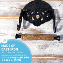 Load image into Gallery viewer, Vintage-Style Toilet Roll Holder - Great Western Railway (GWR) Design, Classic Bathroom Accessory
