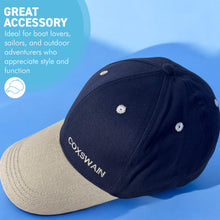 Load image into Gallery viewer, Coxswain Adjustable Navy Blue Baseball Cap, classic unisex cotton hat for casual, sports &amp; outdoor wear
