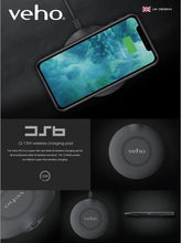 Load image into Gallery viewer, Veho DS-6 Qi 15W Fast Charging Pad 𝗪𝗜𝗥𝗘𝗟𝗘𝗦𝗦 𝗖𝗛𝗔𝗥𝗚𝗘𝗥
