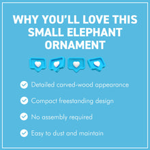 Load image into Gallery viewer, The Little Elephant – A 9cm Wood-effect Figurine
