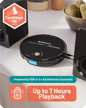 Load image into Gallery viewer, Refurbished Personal CD Player | Portable Walkman with Included In-Line Control Earphones | 7 Hour Battery Playtime, In-Car AUX Compatibility | Bass Boost, Hold Lock and Anti-Skip Function | OAKCASTLE CD10
