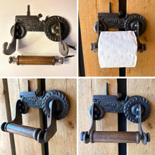 Load image into Gallery viewer, The Vintage Tractor Toilet Roll Holder – Solid Cast Iron with a Farmyard Heart
