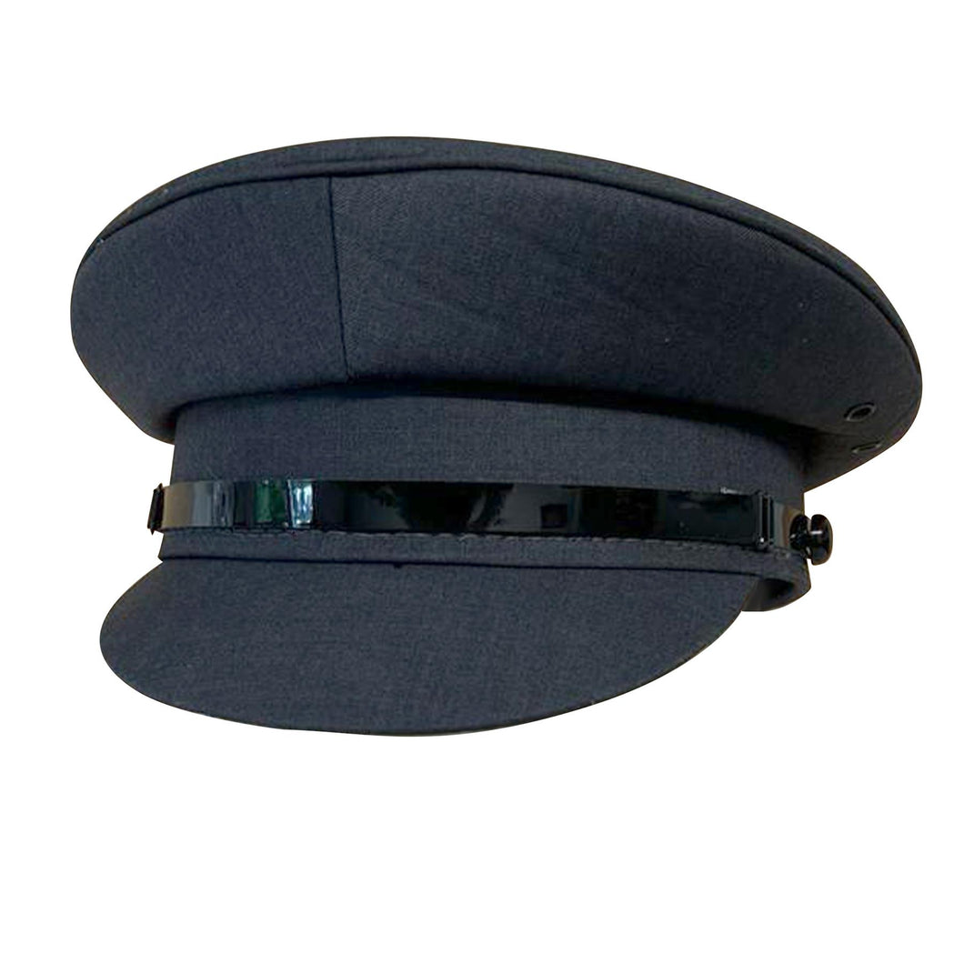 Size 56cm | Small Grey Chauffeur Style Peaked Cap | Traditional style ideal for weddings, school proms and special events| Driving Cap | UK size 6 7/8 | US size 7
