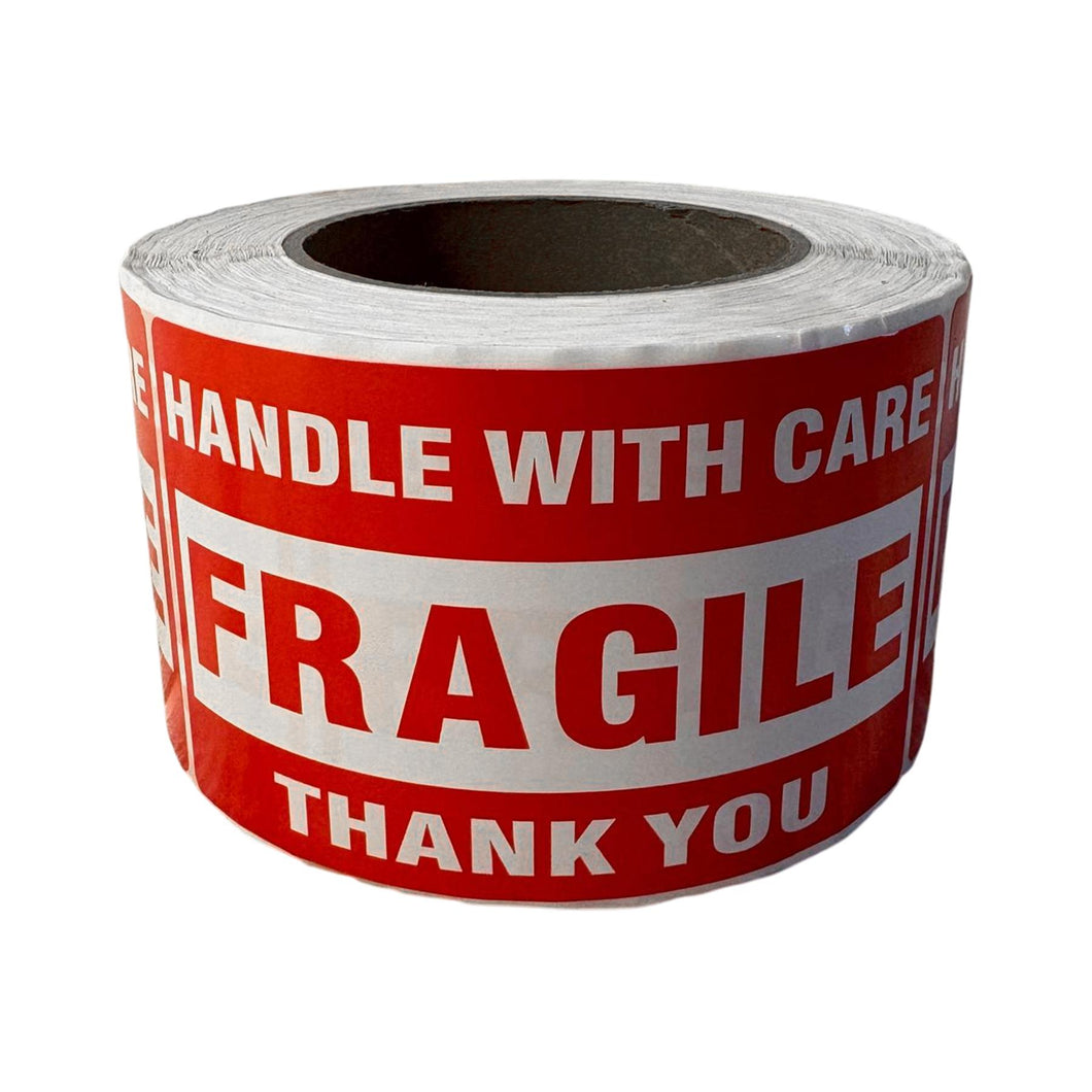 One Roll of Fragile Warning Stickers
