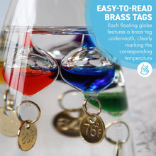 Load image into Gallery viewer, Galileo Thermometer Bullet Shaped Temperature Gauge Multicolored
