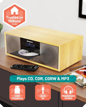 Load image into Gallery viewer, Refurbished Oakcastle DAB500 All-in-One Bluetooth CD Stereo System with DAB+ FM Radio, USB, AUX &amp; Remote Control
