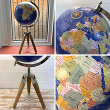 Load image into Gallery viewer, 20cm Globe with stand on a tripod
