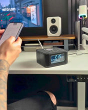 Load image into Gallery viewer, Brand New Majority Knapton DAB Bluetooth Alarm Clock Radio with 15W Wireless Phone Charging
