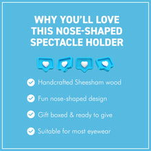 Load image into Gallery viewer, Never Lose Your Glasses Again — Hand-Finished Solid Wood Spectacle Stand, Gift Boxed
