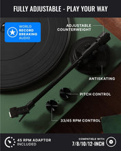 Load image into Gallery viewer, The Majority Stylo Bluetooth Turntable – Racing Green, Refurbished
