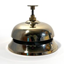 Load image into Gallery viewer, Gold Brass Service Bell, Reception Desk Bell for hotels, schools, offices &amp; more
