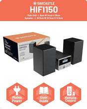 Load image into Gallery viewer, 5.2 Bluetooth CD Player with Speakers 20W Compact HiFi System Oakcastle HiFi150
