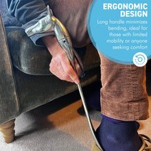 Load image into Gallery viewer, Long-Handled Aluminum Horse Head Shoe Horn – Durable &amp; Stylish
