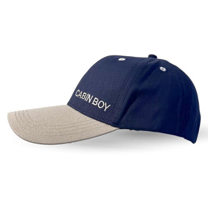 Cabin Boy Adjustable Navy Blue Baseball Cap, classic unisex cotton hat for casual, sports & outdoor wear